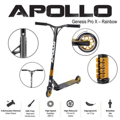APOLLO Stunt Scooter Genesis Pro X Трюковый самокат Genesis Pro X
