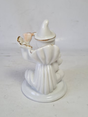 Фигурка винтажная Im Stil Limoges "Белый клоун с барабаном", фарфор, 11 x 6,5 см, Франция, 1960-70гг.