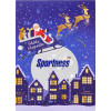 Sportness Froehliche Weihnachten Adventskalender 2026, 24 Protein-Schokoladentaefelchen Salted Caramel, Sportness Адвент-календарь 2026 с протеиновыми шоколадными плиточками Salted Caramel с пониженным содержанием сахара, 24 шт.