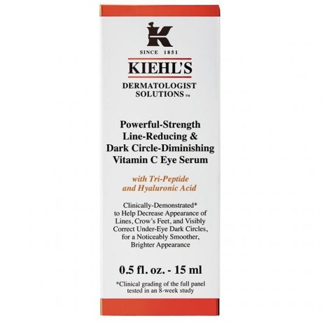 Kiehl’s Powerful-Strength Line-Reducing & Dark Circle Diminishing Vitamin C Eye Serum Сыворотка для кожи вокруг глаз Powerful-Strength, сокращающая морщины и уменьшающая темные круги под глазами с витамином С 15мл