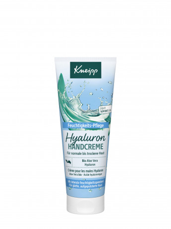 Kneipp Hyaluron Handcreme, 75 ml, Kneipp увлажняющий крем для рук Hyaluron с гиалуроновой кислотой и органическим алоэ вера, 75 мл