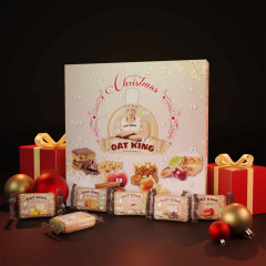 Oat King Adventskalender, Oat King большой спортивный адвент-календарь 2026 с 24 овсяными и протеиновыми батончиками, 2,16 кг