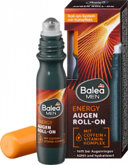 Balea MEN Augen Roll-on Energy, 15 ml, Охлаждающий ролик для области вокруг глаз Energy с кофеином против признаков усталости, 15 мл