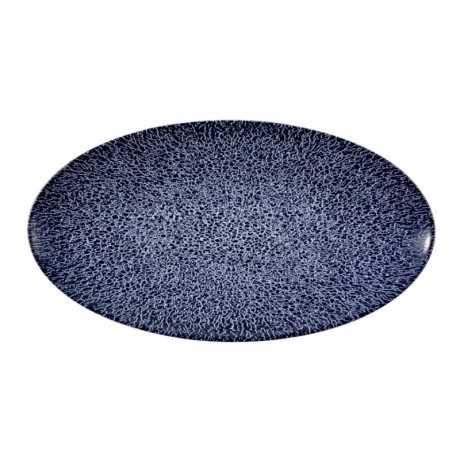 Seltmann Weiden Seltmann Weiden Life Molecule Denim Blue Servierplatte oval 33x18 cm Seltmann Weiden Life Molecule Denim Синяя сервировочная тарелка овальная 33x18 см