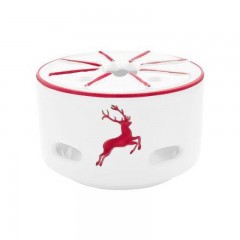 Gmundner Keramik Gmundner Keramik Rubinroter Hirsch Stovchen / Teewarmer Glatt d: 14 cm / h: 8,7 cm Gmundner Ceramics Ruby Red Deer Warmer/Tea Warmer Smooth d: 14 см / h: 8,7 см