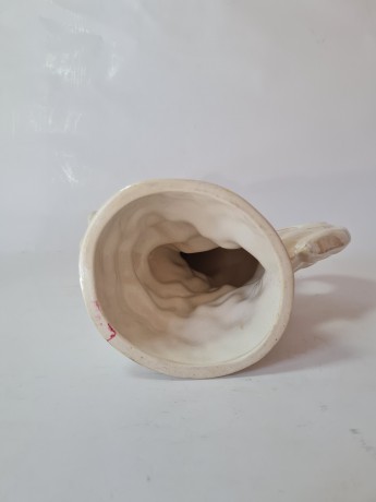 Керамическая статуэтка "Лошадь", белая перламутровая, 26см х 22,5см, Германия, 1970-80гг.