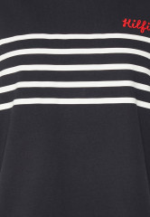 Tommy Hilfiger STRIPE Print T-shirt breton desert sky/white ПОЛОСКА Футболка с принтом бретонская пустыня небо/белый