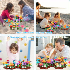 Cyiecw 224 Pieces Flower Garden, Набор из 224 элементов для цветочного сада, с сумкой для хранения