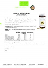 Krauterhaus Sanct Bernhardt Omega-3 Perilla Oil Capsules, 150 капсул