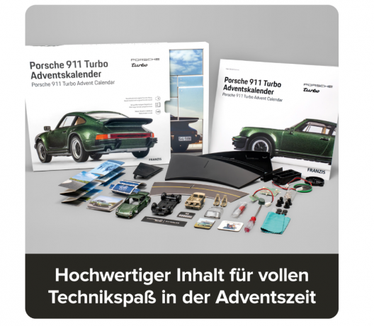 Porsche 911 Turbo Oakgreenmetallic Адвент-календарь 2025, металлическая модель в масштабе 1:43