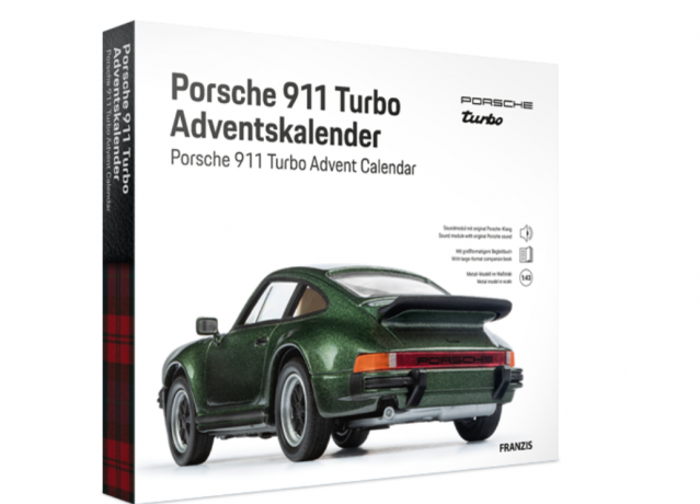 Porsche 911 Turbo Oakgreenmetallic Адвент-календарь 2025, металлическая модель в масштабе 1:43