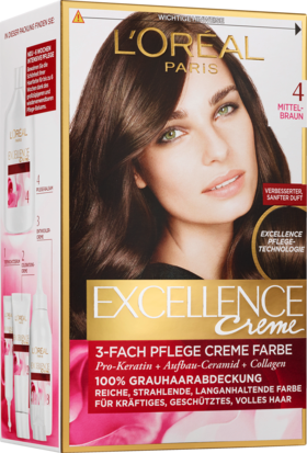 Excellence Краска для волос Каштановый 4, 1 шт