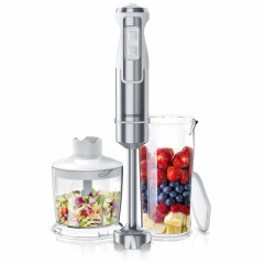Arendo Arendo Stabmixer, 1000 W, Purierstab Set mit Zerkleinerer  Messbecher, Edelstahl  Ручной блендер Arendo, 1000 Вт, набор очищающих стержней с мерным стаканом-измельчителем, нержавеющая сталь