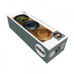 Bitz Bitz Gastro black / dark Kabarett 32x11x6 cm Set 4-tlg. Bitz Gastro черный/темный кабаре 32x11x6 см набор 4 шт.