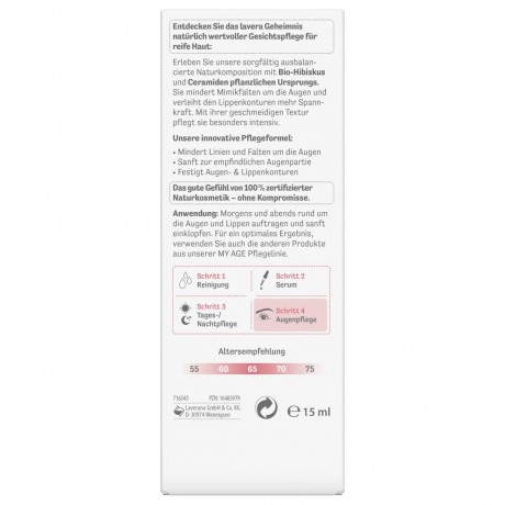 lavera Augencreme & Lippenkonturcreme  Крем для глаз и крем для контура губ