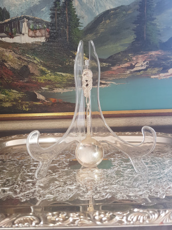 Ложка для сахара винтажная "Розы", 14 x 8,5 см, Германия, 1960-70гг.