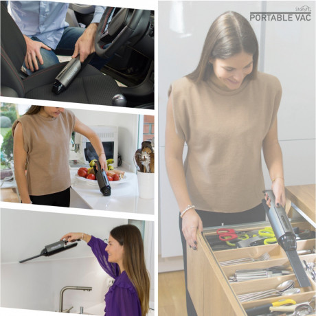 Starlyf Starlyf Akku-Handstaubsauger Portable Vac, 55,00 W, beutellos, 2600 mAh (7,3V), USB, LED-Beleuchtung, HEPA-Filter Беспроводной ручной пылесос Starlyf Portable Vac, 55,00 Вт, без мешка, 2600 мАч (7,3 В), USB, светодиодное освещение, HEPA-фильтр