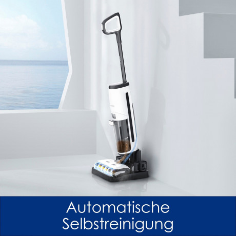 Tineco Tineco Nass-Trocken-Akkusauger Floor One S7 Steam Plus mit Dampfreinigung, 350 W, beutellos Беспроводной пылесос Tineco для влажной и сухой уборки Floor One S7 Steam Plus с паровой очисткой, 350 Вт, без мешка