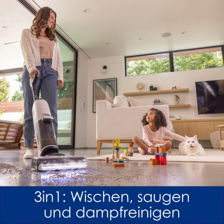 Tineco Tineco Nass-Trocken-Akkusauger Floor One S7 Steam Plus mit Dampfreinigung, 350 W, beutellos Беспроводной пылесос Tineco для влажной и сухой уборки Floor One S7 Steam Plus с паровой очисткой, 350 Вт, без мешка
