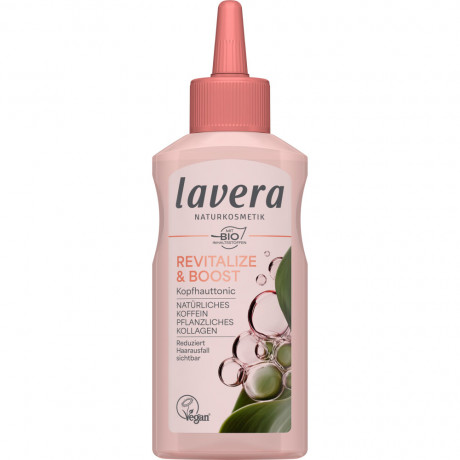 LAVERA KOPFHAUTTONIC REVITALIZE & BOOST Koffein & pflanzliches Kollagen, 125 ml, Лавера Тоник для кожи головы для укрепления волос и ухода против выпадения, био-кофеин и растительный коллаген, 125 мл