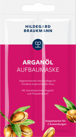 Hildegard Braukmann LIMITIERTE EDITIONEN Arganoel Aufbaumaske, 14 ml, Hildegard Braukmann маска для лица с аргановым маслом, для требовательной и сухой кожи, для женщин и мужчин, 14 мл