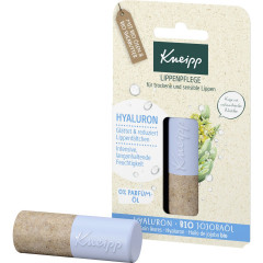 Kneipp Lippenpflege Hyaluron, 4.7 g, Kneipp увлажняющий бальзам для сухих и чувствительных губ с гиалуроновой кислотой и маслом жожоба, 4,7 г