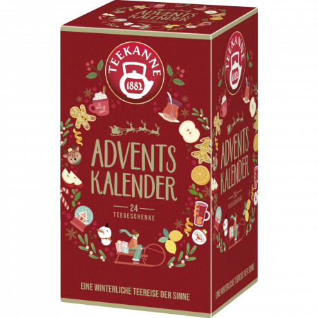 Teekanne Tee Adventskalender 2026, Teekanne Чайный адвент-календарь 2026 с 12 вкусами, 24 пакетика