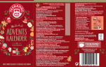 Teekanne Tee Adventskalender 2026, Teekanne Чайный адвент-календарь 2026 с 12 вкусами, 24 пакетика