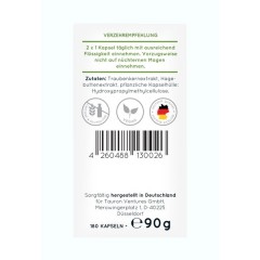 Nature Love OPC Traubenkernextrakt Kapseln Экстракт виноградных косточек с Витамином С капсулы, 180 шт.