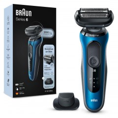 Braun Elektrischer Rasierer fur Manner quot;Series 6 60-B1200squot; in Blau  Электробритва мужская &amp;quot;Series 6 60-B1200s&amp;quot; в синем