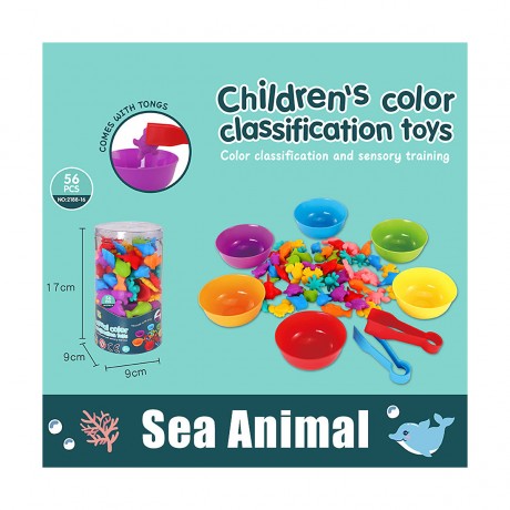 Vetaka Farbe Sortierung und Zahlen Meerestiere fur Kinder Цветовая сортировка и нумерация морских животных для детей