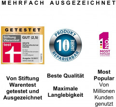 Krups Krups Kaffeevollautomat EA 81R8 Arabica Kaffeevollautomat, Espressomaschine, 1,8 l Wassertank, 1450 W, 2-Tassen-Funktion, Milchsystem mit CappucinoPlus-Duse  Полностью автоматическая кофемашина Krups EA 81R8 Arabica, полностью автоматическая кофемаш