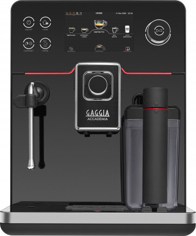 Gaggia Gaggia Kaffeevollautomat Accademia, hochwertige schwarze Glasfront Полностью автоматическая кофемашина Gaggia Accademia, передняя панель из высококачественного черного стекла