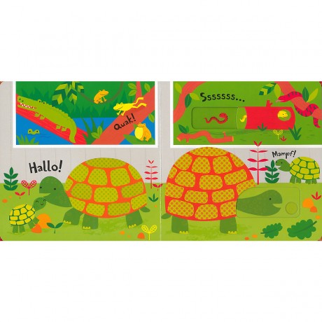 Usborne Verlag Babys erstes Schiebebuch: Im Zoo Книга с первыми слайдами ребенка: В зоопарке