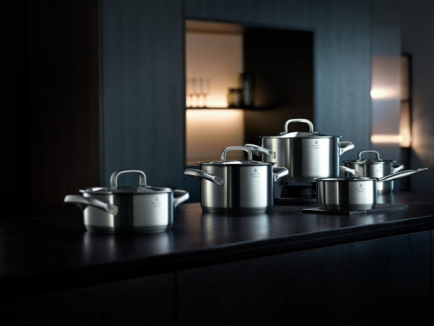 WMF WMF Kochtopfset 5-tlg. GOURMET PLUS silber Набор кастрюль WMF из 5 предметов. ГУРМАН ПЛЮС