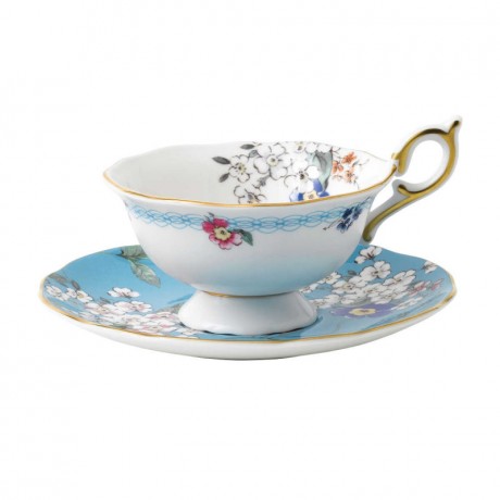 Wedgwood Wedgwood Wonderlust Teetasse Blossom 0,15 L mit Untertasse 15 cm 2-tlg. Чашка для чая Wedgwood Wonderlust Blossom 0,15 л с блюдцем 15 см 2 шт.