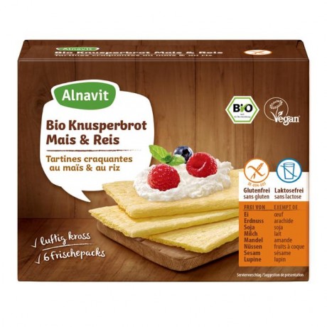 Alnavit Bio Knusperbrot Mais и Reis 150 г