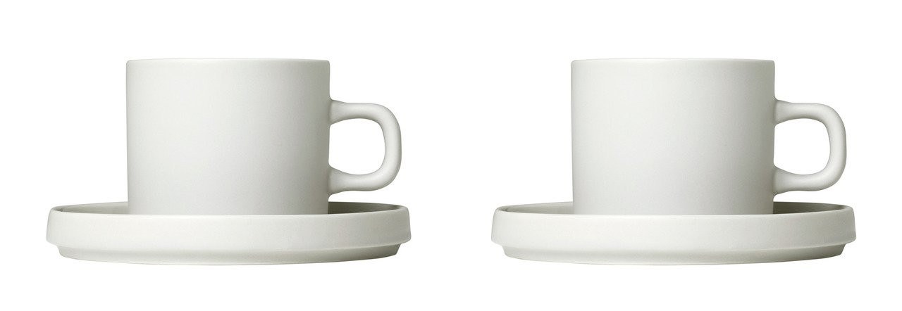 blomus blomus Set 2 Kaffeetassen PILAR Weiss бломусный набор из 2 кофейных чашек ПИЛАР