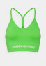 Tommy Hilfiger ESSENTIALS LOW SEAMLESS BRA Light support sports bra spring lime ESSENTIALS LOW SEAMLESS BRA Спортивный бюстгальтер с легкой поддержкой весенняя известь