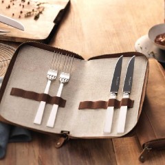 Robbe &amp; Berking Robbe &amp; Berking Riva - 925 Sterling Silber Grillset Frozen Black 4-tlg. Robbe &amp;amp; Berking Riva - Набор для гриля из стерлингового серебра 925 пробы Frozen Black, 4 предмета.