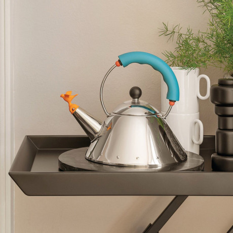 Alessi Alessi Wasserkessel 9093/1 Edelstahl, 1L Blau Чайник Alessi 9093/1 нержавеющая сталь, 1л.