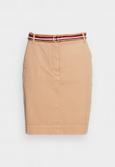 Tommy Hilfiger SKIRT Mini skirt beige ЮБКА Мини-юбка бежевый