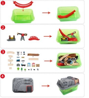 HAPE Eisenbahn-Baukasten-Set Железнодорожный конструктор