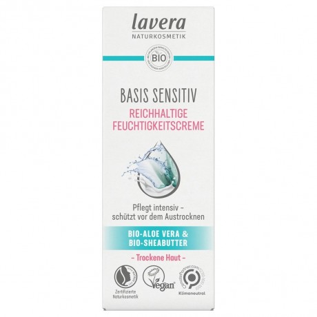 lavera basis sensitiv Reichhaltige Feuchtigkeitscreme  основа sensitiv Насыщенный увлажняющий крем