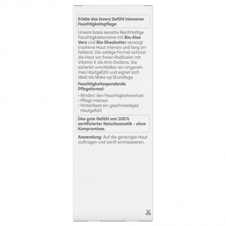 lavera basis sensitiv Reichhaltige Feuchtigkeitscreme  основа sensitiv Насыщенный увлажняющий крем