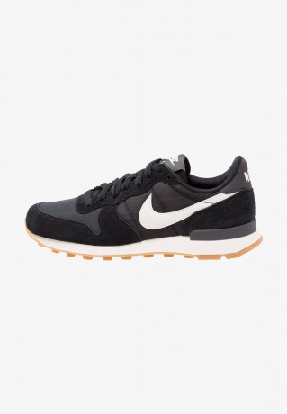 Nike Sportswear INTERNATIONALIST Sneaker low black/summit white/anthracite/sail INTERNATIONALIST Низкие кроссовки женские черный/белый на вершине/антрацит/парус