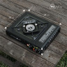 EVOCAMP EVOCAMP Gaskocher 1-flammig Piezozundung mit 4x 227g Gaskartuschen mit Tragekoffer 1-flammiger Gaskocher Газовая плита EVOCAMP, 1 пламя, пьезоподжиг, 4 газовых баллончика по 227 г, с футляром для переноски.
