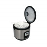 Adler Adler Reiskocher AD 6406, 1,5 Liter, Warmhaltefunktion, Reisloffel, Messbecher, silber  Рисоварка Adler AD 6406, 1,5 литра, функция поддержания тепла, ложка для риса, мерный стакан, серебро