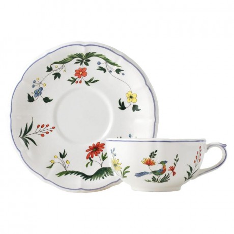 Gien Fayencerie Gien 'Oiseaux Paradis' Fruhstucks-Obertasse 30 cl Gien "Oiseaux Paradis" Чашка для завтрака 300 мл