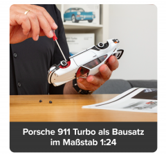 Porsche 911 Turbo Grand Prix white, Адвент-календарь 2025, металлическая модель в масштабе 1:24